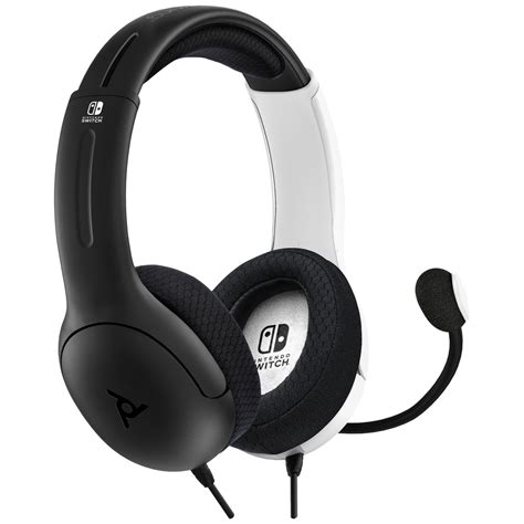 Pdp Gaming Lvl Wired Headset For Nintendo Switch Black White