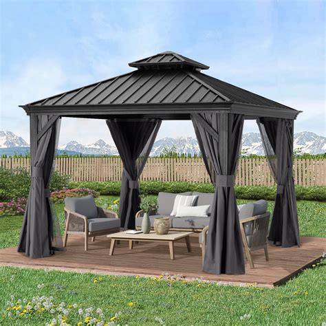 Buy Abccanopy 10x10 Hardtop Gazebo Outdoor Metal Permanent Gazebo