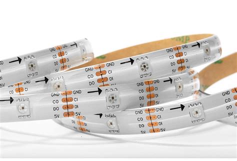 Dc V Sk Rgb Led Strip Light Similar Apa With Data And Clock