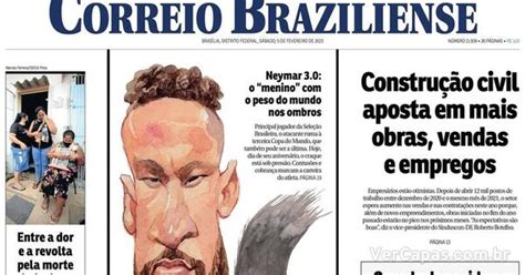 Capa Correio Braziliense Edi O S Bado De Fevereiro De