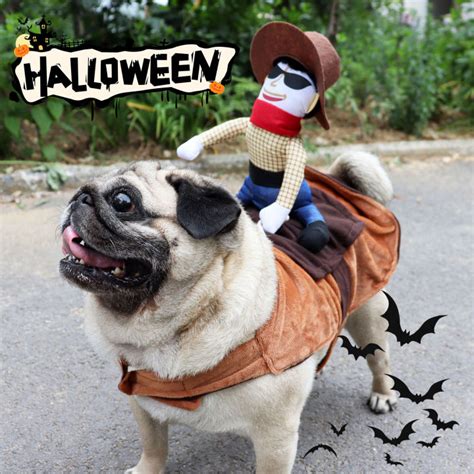 Vật nuôi trang phục halloween Dải phecmơtuya trang phục thú cưng vui cao bồi trang phục chó dễ ...