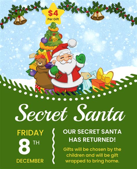 Editable Secret Santa Flyer Ideas And Examples