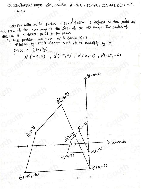 Solved Unit 9 Transformations Homework 5 Dilations Origin As Center Age Document S Ima