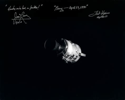 Bonhams Apollo 13 Signed By Lovell And Haise