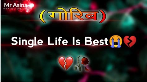 Single Life Single Life Bodo Very Sad Status Video