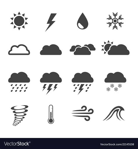 Weather icon Royalty Free Vector Image - VectorStock