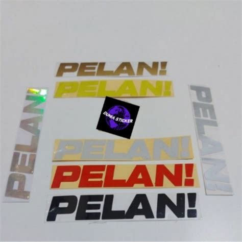 Jual Stiker Pelan Sticker Cutting Stiker Viral Motor Murah Anti Air