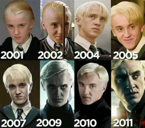 L Evolution De Draco Fans De Harry Potter Actores De Harry Potter Y