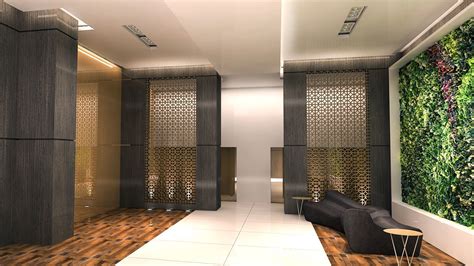 Modern Hotel Reception Entrance Area 3d Model Cgtrader