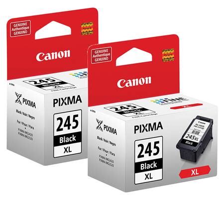 Canon 2 Pack PG 245 XL High Capacity Black Ink Cartridge For Select