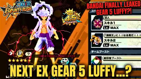 One Piece Bounty Rush Anniversary New Ex Is Gear Luffy Next