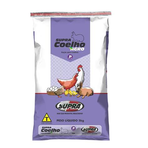 Supra Coelho Agro Ração para Coelhos 5kg Ração para Coelho Magazine