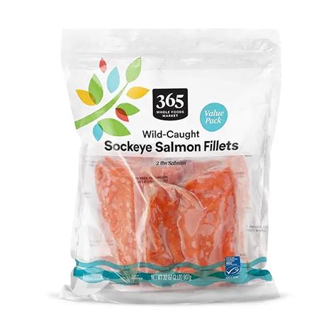 Frozen Wild Caught Seafood Value Pack Sockeye Salmon Fillets At Whole