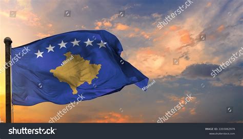 Kosovo 3d Flag National Flag World Stock Illustration 2203062979