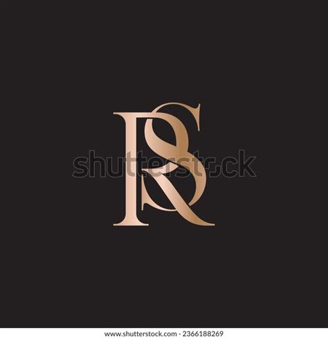 Rs Logo Design Vector Illustration Stock Vector (Royalty Free ...