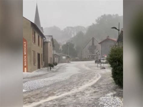 VIDEO Un violent orage de grêle a frappé cette commune du sud de Clermont