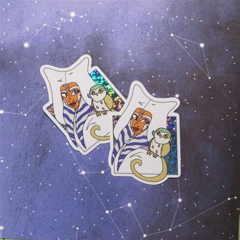 Ahsoka Tano and Morai Glitter Sticker | Etsy