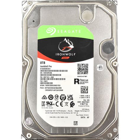 8TB SEAGATE IRONWOLF NAS HDD 721238006051100000RS (72123800-6051100-000-RS)