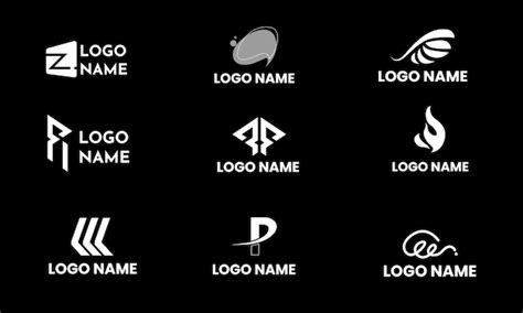 Premium Vector | Black and white logo design