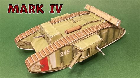 Tank Mark IV Paper Model Mark IV Papercraft How To Make 52 OFF