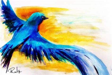 Flying Bird Painting At Paintingvalley Explore Collection Of