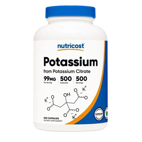 Citrato De Potasio En Capsulas Vitaminas Peru