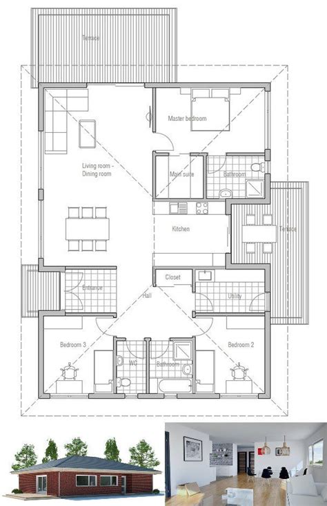 Floor Plan Low Cost Housing Floor Plan Low Budget Modern 3 Bedroom