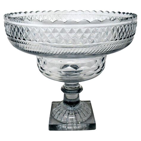 Irish Waterford Crystal Large Inch Footed Vase Georgian