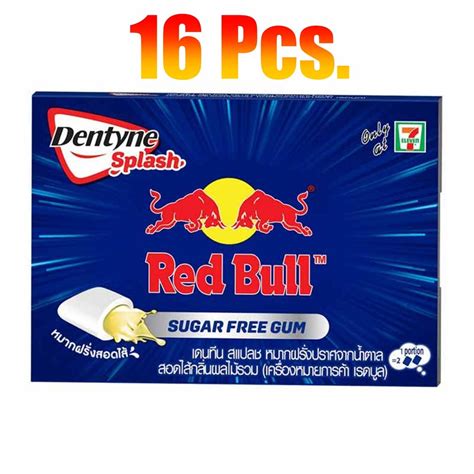 16 X Dentyne Splash X Redbull Red Bull Chewing Sugar Free Gum Mixed Fruits Flavored New