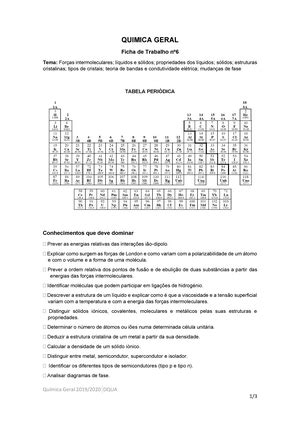 Ficha De Trabalho N Warning Tt Undefined Function Quimica