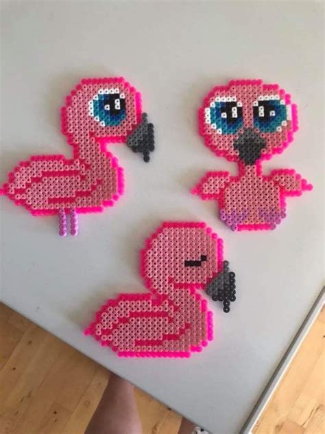 Flamingo Perle Hama Perler Bead Designs Easy Perler Beads Ideas Hamma