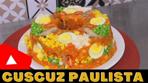 Cuscuz Paulista de Sardinha Simples Rápido Fácil e Delicioso YouTube