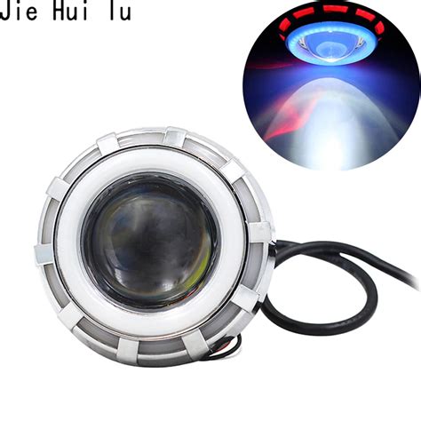 Faro Led De Doble Halo Para Motocicleta L Mpara De Moto De V V De