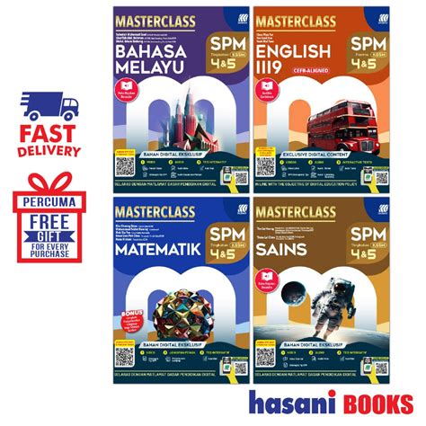 Hasani Sasbadi Buku Rujukan Masterclass Spm Tingkatan Kssm Shopee