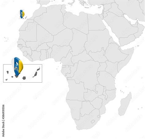 Location Of Canary Islands On Map Africa 3d Canary Islands Location