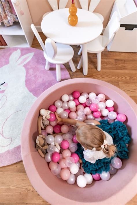 Luna Bambini Bollhav Komplett Med Bollar Rosa Luna Bambini