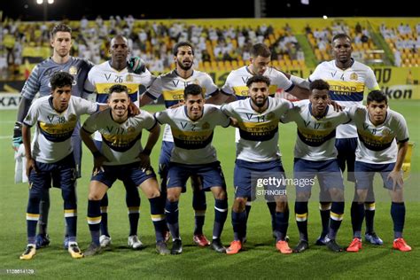 Saudi Arabias Al Nassr Players Pose Before Their Afc Champions News