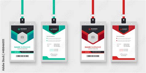 Modern And Minimalist Id Card Template Creative Id Card Design For