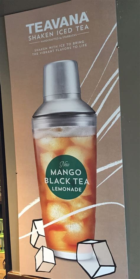 Teavana Shaken Iced Mango Black Tea Lemonade From Starbucks スターバックス