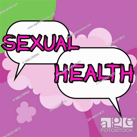 Conceptual Display Sexual Health Word Written On Healthier Body