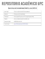 Ct Contabilidad Pdf Ejercicios De Contabilidad Ca Ciclo