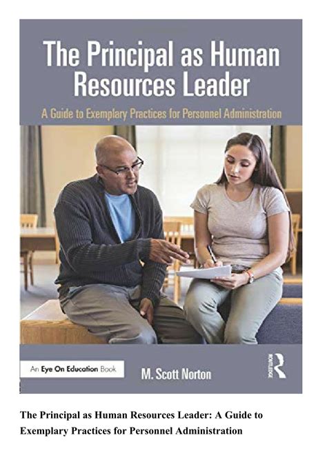 Ppt Epub The Principal As Human Resources Leader A Guide To Exemplary