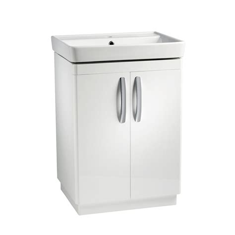 Compass 600 Freestanding Unit Gloss White Tavistock Bathrooms