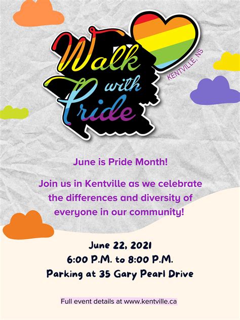 Walk With Pride Kentville The Town Of Kentville