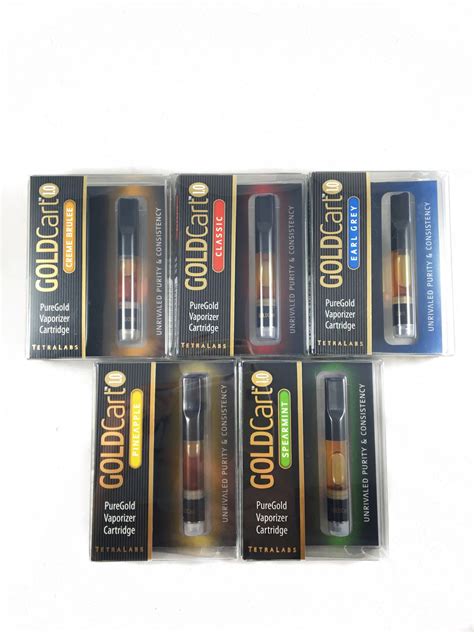 Goldcart Flavored Vape Cartridges – 1g (50% THC – 5 flavors) | Bud Man HB