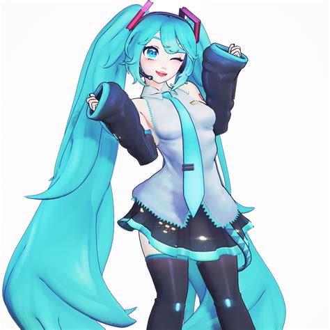 MMD Miku Hatsune model edit by NassiChancuteLove on DeviantArt