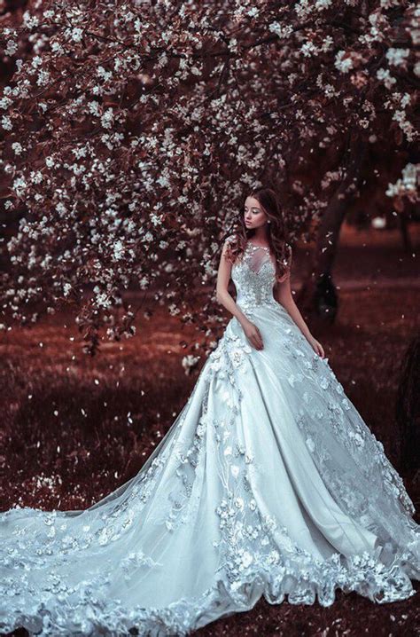 This voluminous wedding gown from Olga Malyarova takes dreamy to the ...