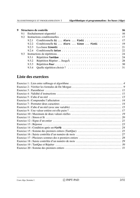 Solution Algorithmique R Sum Exercices Corrig S Studypool