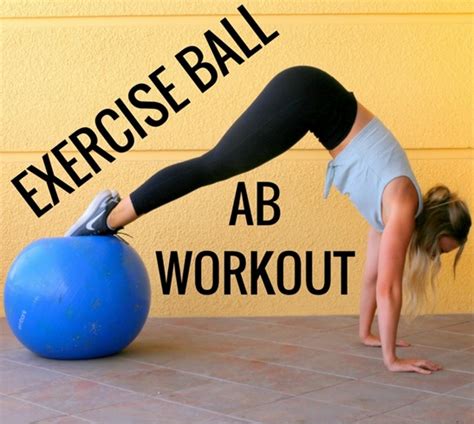 Exercise Ball Ab Workout