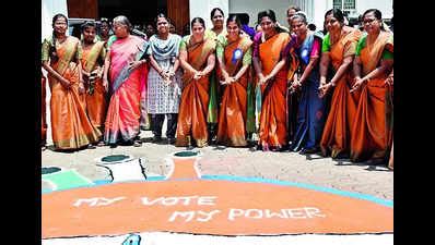 Voter Awareness: Voter awareness: Collector takes kummi steps | Madurai ...